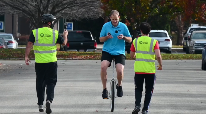 World’s Fastest Juggling on a Unicycle